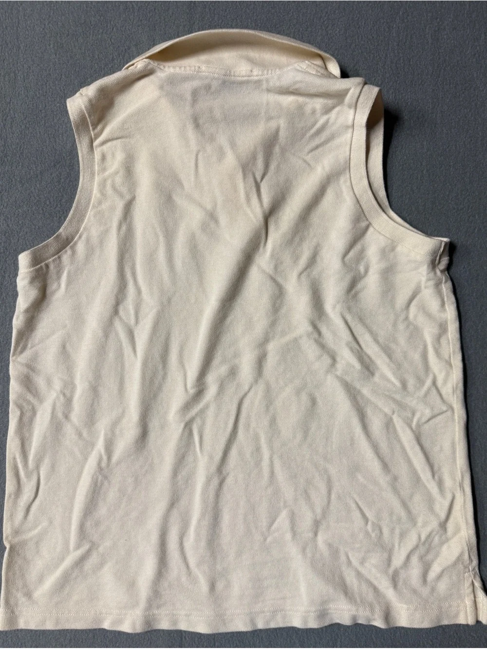 Ralph Lauren Men’s Sleeveless Polo in Cream